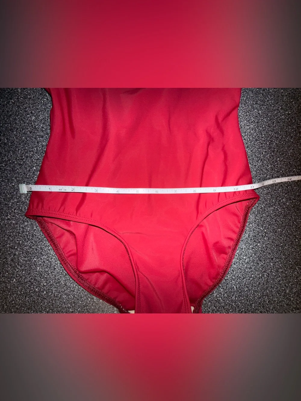 Eleve Dance Wear Red Velvet Leotard Size Adult Small